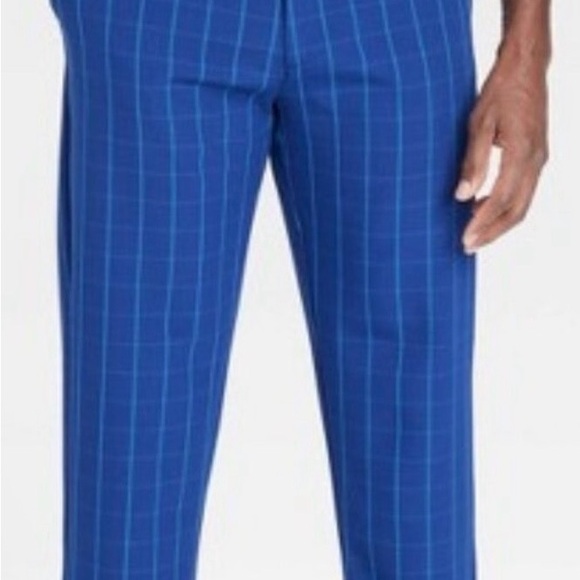 Houston White Men's Blue Striped Pants - Picture 2 of 4